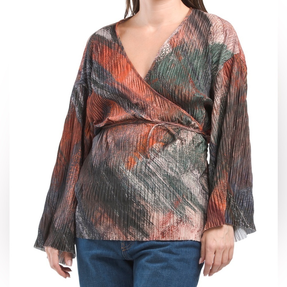 Zara Multicolor Waist Tie Top